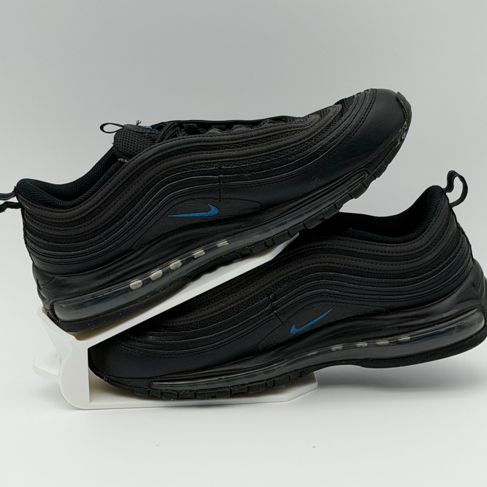 Nike Air Max 97 Black University Blue -‎ DZ4505-001 - Size 10.5 Mens - Authentic - Picture 3 of 14